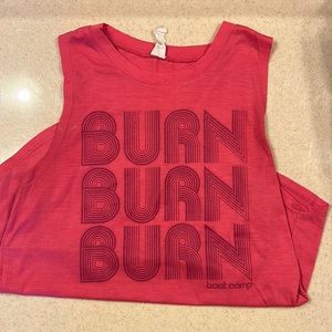 Burn Boot Camp Hot Pink Tank Top, Size Small